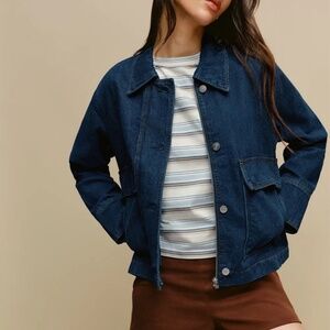 NWT Reformation Oakley Denim Jacket in Havasu Wash